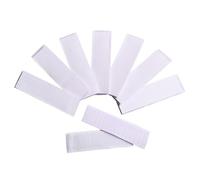 Cabilock 10pcs Self-Adhesive Hook Loop Tape Strips Strong Backing for Smooth Surfaces Removable Reusable Double-Sided for Home Office Wall Mounting and DIY Crafts