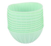 Cabilock 10pcs Silicone Bread Proofing Basket Set for Sourdough Dough Rising Non-stick Banneton Fermentation Bowls Easy Clean Stackable Storage for Home and Professional Bakers