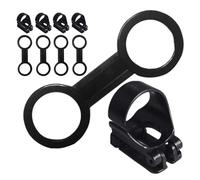 Cabilock 10Pcs Silicone Snorkel Strap Clips for Dive Mask Figure 8 Automatic Snorkel Keeper Replacement Attachment for Adult Scuba Diving and Underwater Sports