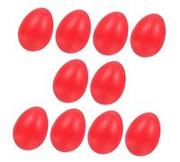 Cabilock 10Pcs Simulation Wooden Egg Model for Tabletop Decoration Eggs for Crafting Dyeing and Home Decor for Presents and Festive Displays