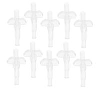 Cabilock 10pcs Sippy Cup Replacement Valves Bite Valve Replacements Mouthpiece Silicone Cap Lid Bite Water Bottle Vacuum Flask and Transparent