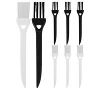 Cabilock 10pcs Small Plastic Shaving Brush Cleaner Set Soft Bristles Multi-Purpose Detailing Brushes for Razor Maintenance and Precise Crevice Cleaning in Household and Personal Care
