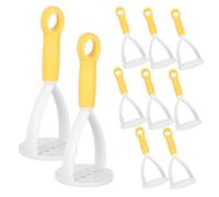 Cabilock 10pcs Small Potato Masher Lightweight Manual Vegetable Smasher for Food Preparation Compact Handheld Kitchen Tool Material for Fruits and Soft Ingredients
