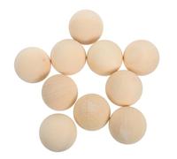 Cabilock 10pcs Solid Natural Wood Balls for DIY Craft Projects Non Porous Round Wooden Beads Safe for Versatile Art Supplies for Painting and Creative Play