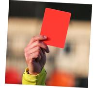 Cabilock 10pcs Sports Referee Cards Set Red Yellow Football Match PVC Wear-resistant Cards for Soccer Basketball Rugby Coaches and Referees