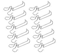 Cabilock 10pcs Stainless Steel Solar Panel Clamps with High Clamping Strength Uv-Resistant Photovoltaic Cable Hooks for Outdoor Wire Management Panel Clips for Trailer and Frame Wiring