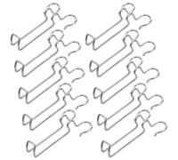 Cabilock 10pcs Stainless Steel Solar Panel Wire Clips with Side Hook Design High Clamping Strength Photovoltaic Cable Hangers for Flexible Module and Trailer Frame Wire Management Easy