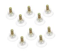 Cabilock 10pcs Transparent Suction Cup Furniture Pads No Drill Strong Screw Rod Glass Non Slip Hardwood Floor Chair Leg Pads Table Leg Easy Installation for Sofas Tables Chairs