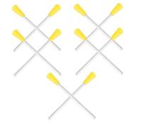 Cabilock 10pcs Triangle Percussion Instrument with Plastic Mallets Music Triangle Strikers for Rhythm Training and Early Education Suitable for Students and Professionals