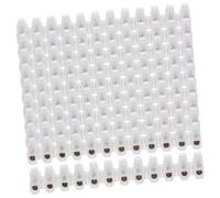 Cabilock 10pcs U-shaped Screw Terminal Block Wire Through Connector with Annealed Brass Conductive Parts for Quick and Safe Electrical Cable Wiring