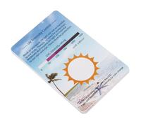 Cabilock 10pcs Uv Testing Cards for Outdoor and Terrarium Use, Reptile Uvb Test Strips, Uvc Identification and Radiation Indicator Color Change, Uv Rays Detection