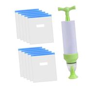 Cabilock 10pcs Vacuum Compression Storage Bags for Printer Filament with Air Pump Reusable Plastic Airtight Filament Vacuum Bags for Abs Pla and Multi Purpose Food and Dry Goods