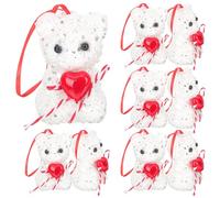 Cabilock 10Pcs Valentine'S Day Hanging Foam Bear Ornaments Party Decorations Engagement Proposal Celebration Pendants for Romantic Home Décor