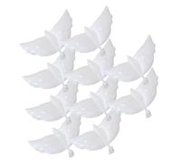 Cabilock 10Pcs White Dove Balloons Wedding Decorations Set, Church Ceremony Peace Dove Design, Festival Birthday Party Decorative Balloons for Bridal Shower and Special Events