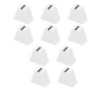 Cabilock 10Pcs White Fader Knobs Slider Caps Replacement for Console Mixers Plastic Audio Mixer Controller Accessories Easy Install Practical Adjustment