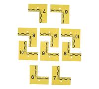 Cabilock 10pcs Yellow Evidence Scale Markers with Weather-Resistant Plastic Material, Visibility for Detailed Evidence Collection and Field Investigations