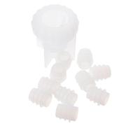 Cabilock 11pcs DIY Silicone Crystal Epoxy Mold Set for Wine Bottle Stopper Making Pumpkin-Shaped Wine Stopper Mold with 10 Removable Bottle Covers for Crafting
