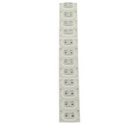 Cabilock 12-key Electronic Keyboard Conductive Contact Pad Silicone Key Contact Strip Buttons High Conductivity Resistance to Wear Replacement for Digital Piano in Educational Settings