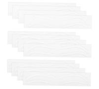 Cabilock 12 Sheets Eyebrow Stencil Kit Disposable Soft Paper Eyebrow Stickers for Tattooing Shaping and Makeup Application Lightweight Brow Auxiliary Tool for Precise Grooming and Long-term