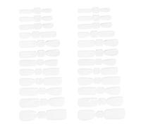 Cabilock 120pcs Clear Plastic Nail Extension Tips with Scale Lines Dual Nail Forms for Full Coverage Manicure for Beginners and Salon Use No Paper Forms Needed