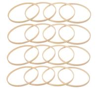 Cabilock 12pcs Bamboo Dream Catcher Rings DIY Craft Hoops Smooth Round Frames for Windchimes Wreaths and Mandalas Handmade Projects
