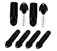 Cabilock 12pcs Beer Keg Tap Cleaning Kit with Food Grade Plastic Faucet Caps and Stainless Steel Brush Dual Function Plug Covers and Brushes for Draft Beer Faucets Compatible with Standard