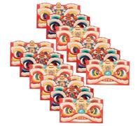 Cabilock 12Pcs Chinese Year Red Envelopes with Lunar Dragon Design Money Packets for Spring Festival Creative Packets for Prosperity Happiness and Wishes Giving