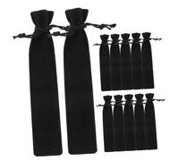 Cabilock 12pcs Drawstring Pen Pouches Portable Pen Storage Organizer Lint Protection Student Supply