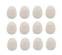 Cabilock 12pcs Egg Shaped Flameless Tealight Candle Lights Glow Egg Tea Light Safe Led Candle for Decorations Family-Friendly Night
