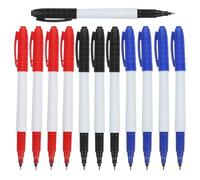 Cabilock 12pcs Fine Point Dry Erase Markers with Eraser, Lightweight Plastic Whiteboard Pens for Classroom and Dynamic Lesson Plans, Quick-dry Board Markers for Teachers and Professionals