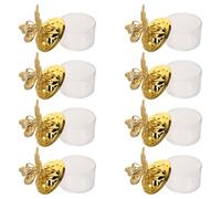 Cabilock 12pcs Golden Plastic Wedding Candy Boxes with Elegant European Style, Butterfly Shape, Suitable for Displaying Candies and Desserts, for Bridal Showers and Upscale Events