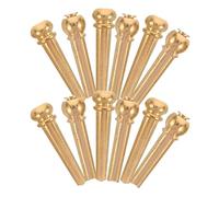 Cabilock 12pcs Guitar Bridge Pin Guitar Supply Bridge Pins Fixing Peg Golden