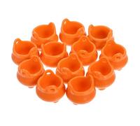 Cabilock 12pcs Halloween Witch Cauldron Candy Holders Small Plastic Buckets for Trick Treat Party Favors and Tabletop Decor Halloween Candy Containers with Orange