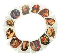 Cabilock 12Pcs Luminous 3D Cartoon Mouse Hole Wall Stickers Set, Animal Cave Decals for ’ Room, Home Wall Decor, Glow-in-The-Dark Corridor and Bedroom Ornament