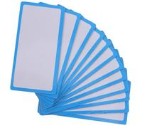 Cabilock 12pcs Magnetic Dry Erase Cards 8x4cm Blue Magnetic Labels for Whiteboard Name Tag Holders Classroom Office Erasable Board Labels