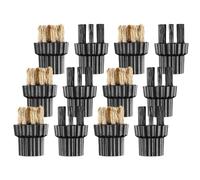 Cabilock 12pcs Replacement Brush Heads for Steam Cleaner Mop, Heavy-duty Metal and Plastic Construction, Suitable for Hardware Tools and Office Cleaning, Providing Effective Industrial