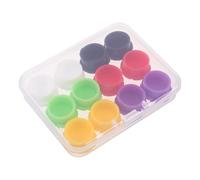 Cabilock 12Pcs Reusable Leakproof Silicone Glass Vial Protective Caps for 3Ml Essential Oil, Potion, Juice, and Lab Sample Bottles - Home Storage and DIY Bottle Stopper