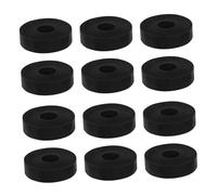 Cabilock 12pcs Rubber Anti-vibration Pads Od Id Thick Weather-resistant Isolation Washers for Mechanical Damping Noise Reduction Furniture Feet Protector Stability Enhancer