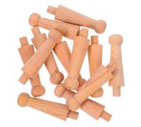 Cabilock 12Pcs Rustic Wooden Baluster Spindles Unpainted Unfinished Smooth Turned Wood Pillars for Cabinet Decor European Style Wine Rack Crafts