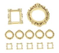 Cabilock 12pcs Small Frame Vintage Decor Creative Art Projects Oval Photo Frame Crafts Resin Crafts Scrap Booking Supplies