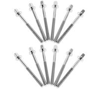 Cabilock 12pcs Stainless Steel Drum Screws M5*60mm for Jazz Kit Tension Lugs Corrosion Resistant Replacement Parts for Drum Setup and Repair Silver