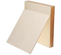 Cabilock 12pcs Unfinished Wood Pieces Plain Crafting Planks Rustic Aesthetic Beige with Sturdy Build and Smooth Edges for Craft Activities and Decoupage