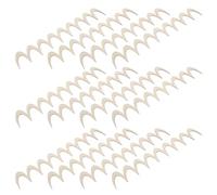 Cabilock 12pcs Wavy Wooden Trim Wooden Craft Trim Easy Installation Versatile Decor Application Beige Stylish Ornamental Wood Embellishments for Door Studies 15.75 X 2.5 Inch