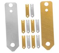 Cabilock 12pcs Zinc and Copper Strips Set for Scientific Experiments Educational Fruit Battery Anode Materials Quick Assembly Stable Accuracy for Stem Science Kits