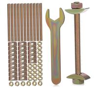 Cabilock 12Sets Heavy Duty Furniture Connector Bolts High-strength Iron Countertop Joint Fasteners for Tabletops and Workbenches Easy Installation with Precision Machining