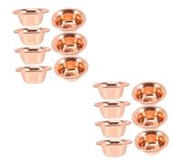 Cabilock 14 pcs Tibetan Brass Offering Bowls Set Delicate Polished Surface Buddhist Water Cups for Meditation Ceremony Worship Decor