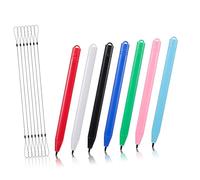 Cabilock 14-Piece Stylus Pen Tether Set 7 LCD Drawing Tablet Stylus Pens with 7 Elastic Strings for Touch Screen Writing Pads Drawing Boards Designers No Charging Needed