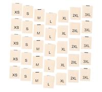 Cabilock 1400pcs Soft Cotton Garment Labels Mix Sewing Woven Clothing Tags Beige Nonfading Fabric Embroidered Markers for Men Women Apparel