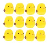 Cabilock 15 pcs Mini Yellow Chick Car Dashboard Decor Resin Cute Kawaii Car Ornament for Rearview Mirror and Home Kitchen Decoration Fade-resistant Interior Accent