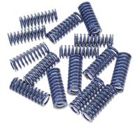 Cabilock 15Pcs 8X25Mm Blue Compression Springs for 3D Printer Heated Bed Leveling, Small Mould Die Spring Kit for Printer Accessories and Industrial Use